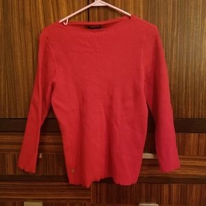 Red Lauren Ralph Lauren sweater front emblem XL